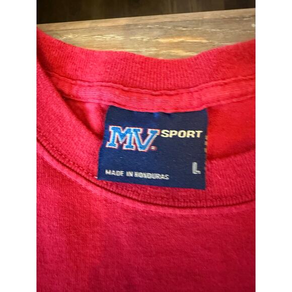 UNIVERSITY OF ARKANSAS MV Sport Vintage Tee T-Shirt Collegiate Gameday size L - Picture 3 of 5
